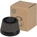 Horna 3W recycled plastic magnetic wireless speaker, solid black