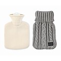 Hot water bottle 400ml, grey