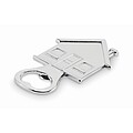 House shape bottle opener, matt silver