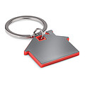House shape plastic key ring