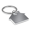 House shape plastic key ring