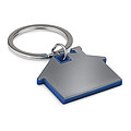 House shape plastic key ring