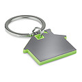 House shape plastic key ring
