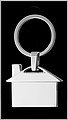 House shaped key holderSilver