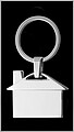 House shaped key holderSilver