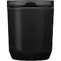 Hudson 180 ml recycled plastic double-wall tumbler, solid black