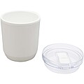 Hudson 180 ml recycled plastic double-wall tumbler, white