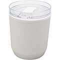 Hudson 180 ml recycled plastic double-wall tumbler, white