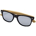 Hue sunglasses with bamboo temples, silver