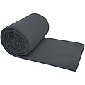 Huggy fleece plaid blanket with carry pouch 220x250 cm, grey