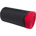 Huggy fleece plaid blanket with carry pouch 220x250 cm, red