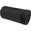 Huggy fleece plaid blanket with carry pouch 220x250 cm, solid black