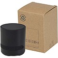 Hunor 3W recycled plastic wireless speaker, solid black
