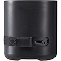 Hunor 3W recycled plastic wireless speaker, solid black