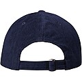 Hutton 6 panel recycled corduroy cap, navy