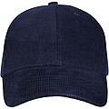 Hutton 6 panel recycled corduroy cap, navy