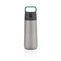 Hydrate leak proof lockable vacuum bottle, grey