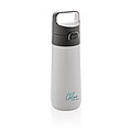 Hydrate leak proof lockable vacuum bottle, white