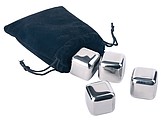 ice cubes, stainless steel