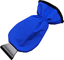 Ice scraper and polyester glove.Cobalt blue