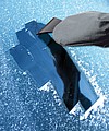 Ice scraper glove, silver