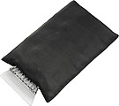 Ice scraper in fleece glove.Black