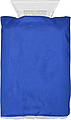 Ice scraper in fleece glove.Cobalt blue