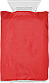 Ice scraper in fleece glove.Red