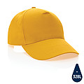 Impact 5 panel 190gr Recycled cotton cap with AWARE™ tracer