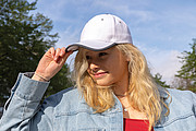 Impact AWARE™ Brushed rcotton 6 panel contrast cap 280gr