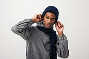 Impact AWARE™ Polylana® double knitted beanie, navy