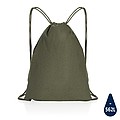Impact AWARE™ recycled cotton drawstring backpack 145g
