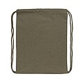 Impact AWARE™ recycled cotton drawstring backpack 145g