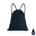 Impact AWARE™ recycled cotton drawstring backpack 145g