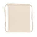 Impact AWARE™ recycled cotton drawstring backpack 145g