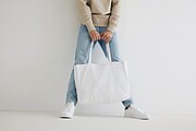 Impact AWARE™ Recycled cotton shopper 145g, white