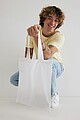 Impact AWARE™ Recycled cotton tote 145g, white