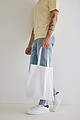 Impact AWARE™ Recycled cotton tote 145g, white