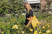 Impact AWARE™ Recycled cotton tote w/bottom 145g