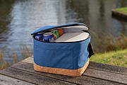 Impact AWARE™ XL RPET two tone cooler bag with cork detail