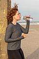 Impact borosilicate glass bottle with bamboo lid