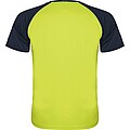 Indianapolis short sleeve kids sports t-shirt, fluor yellow, size 4