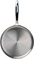 Induction frying pan with high rim, pink