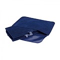 Inflatable pillow in pouch, blue