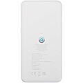 Intan 10.000 mAh 10W recycled plastic power bank, white
