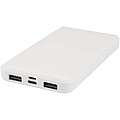 Intan 10.000 mAh 10W recycled plastic power bank, white