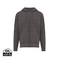 Iqoniq Abisko recycled cotton zip through hoodie, anthracite, size XXS