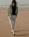 Iqoniq Abisko recycled cotton zip through hoodie