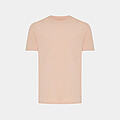 Iqoniq Brett recycled cotton t-shirt, peach nectar