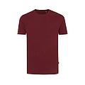 Iqoniq Bryce recycled cotton t-shirt, burgundy, M